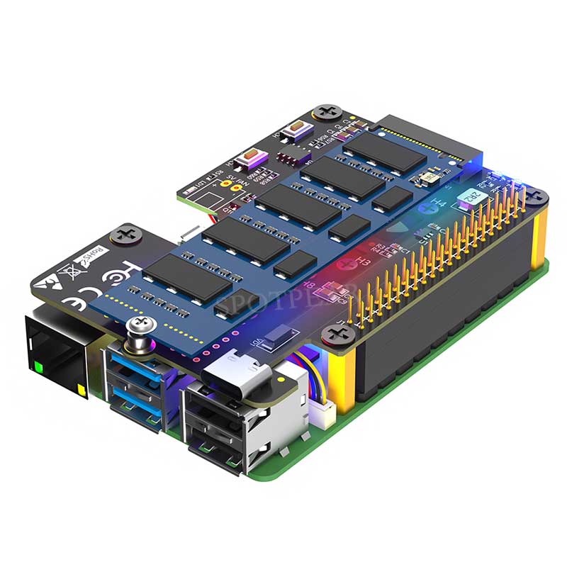 قبعة توت العليق 5 Pi cie إلى M - مراجعة Argon One V3 M.2 Nvme Case وسعره